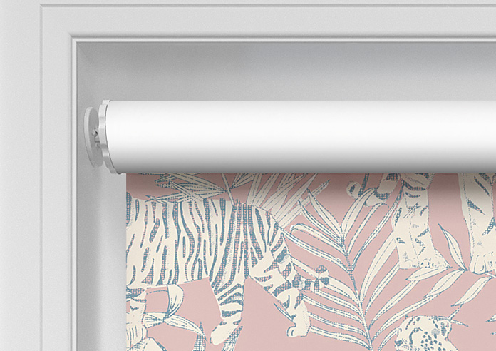 Tropical Wildcats, Salmon Pink - Twist&Fit Roller Blind - Image 10